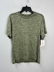 Champion Sz Medium Green Camo AOP Sport Tee Men’s Anti-Odor Wicking