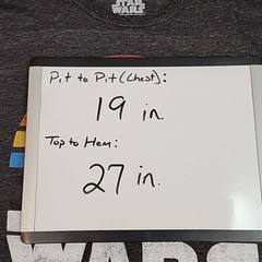Star Wars Mens Medium T-Shirt – Multi Color X-wing 1977 Sunset Style Image