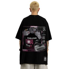 MFCT Men’s Streetwear Artwork Graphic Tee Crewneck Half Sleeves T-shirt