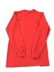 VTG 80s Hi Cru Stedman Deadstock Blank Soft Thin Long Sleeve Red Pocket T-Shirt