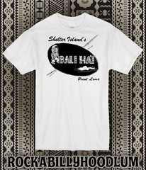 Retro Tiki Art Tee T Shirt Bar Mug Restaurant Bali Hai Shelter Island Point Loma