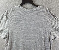 The Men’s Store at Bloomingdale’s Striped Linen Tee XL Dark Slate Pullover S/S