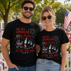 Patriotic Parent Pregnancy 4th of July T-Shirt