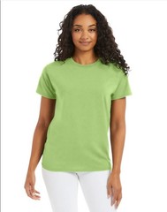 Hanes 5170 5XL EcoSmart Crewneck Short Sleeve Tee Pit to Pit 31″ Unisex Lime