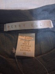 Perry Ellis 100% Cotton Short Sleeve Shirt Size XL