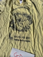 LET ME BREATH T-Shirt Anti-Fascist Political Activist Tee size L gd2