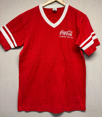 Coke Augusta Sportswear T-Shirt Mens Red White Coca Cola Almirah United Vintage