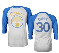 Golden State Warriors “The Town” Stephen Curry #30 Mens Raglan T-Shirt