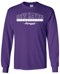 New Haven Connecticut State T-Shirt Long Sleeve Graphic Tees Unisex Apparel Text