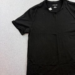 Lacoste Shirt Mens Large Black Short Sleeve Tagless Crewneck T-Shirt Adult