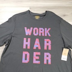 The Foundry Supply Co. Adult Men’s T-Shirt 2XL Black Work Harder New
