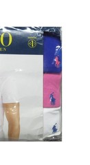 Polo Ralph Lauren Blue-Pink-White Wicking Classic Fit Crew-Neck Shirt 3 Pack(XL)