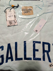 Gallery Dept. Men’s Blue Graphic Logo Crew Neck Short Sleeve T-Shirt Size XL