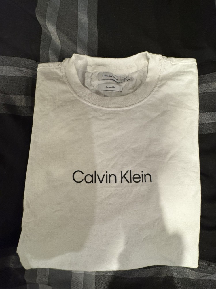 Calvin Klein Mens White Tshirt Size XL