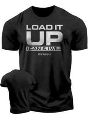 Men’s Gym T-Shirt Training Heavy Weight Lifting 3D Printed Fitness Running Top T