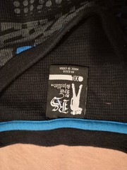 RS Ryan Sheckler Long Sleeve Skater XXL Shirt Gray Blue Skateboard