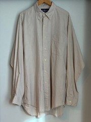 Ralph Lauren BLAKE Cotton Kanoko Shirt L Beige for 14Y+ Japan