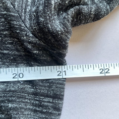 GAP V Neck T Shirt Mens Large Grey Marl Cotton Polyester Marled Pullover