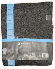 NWT Member’s Mark Mens Soft Wash Tee 2 Pack Charcoal/Navy Stripe Large