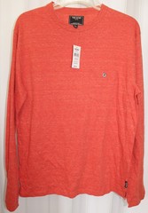 TODD SNYDER NEW YORK LONG SLEEVE HEATHER TEE “CAYENNE HEATHER” SIZE MEDIUM W/TAG