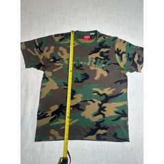 Supreme Arc Logo Woodland Camo T Shirt Green Brown Tee Size L