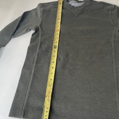 Eddie Bauer Mens Olive Green Waffle Knit Thermal Long Sleeve Shirt Size S