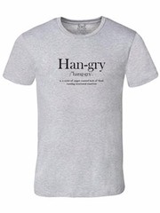 NW MEN’S PRINTED HANGRY FUNNY HIPSTER DESIGN COTTON T-SHIRT ALL COLOR & SIZE