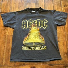 Vintage AC/DC All Sport Shirt Mens Large Black Hell’s Bells 2001 Tee T-Shirt