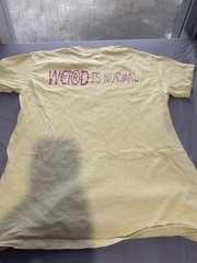 3x Weird Brand Graphic T-Shirt Lot Yellow Black White Streetwear Adult Unisex S