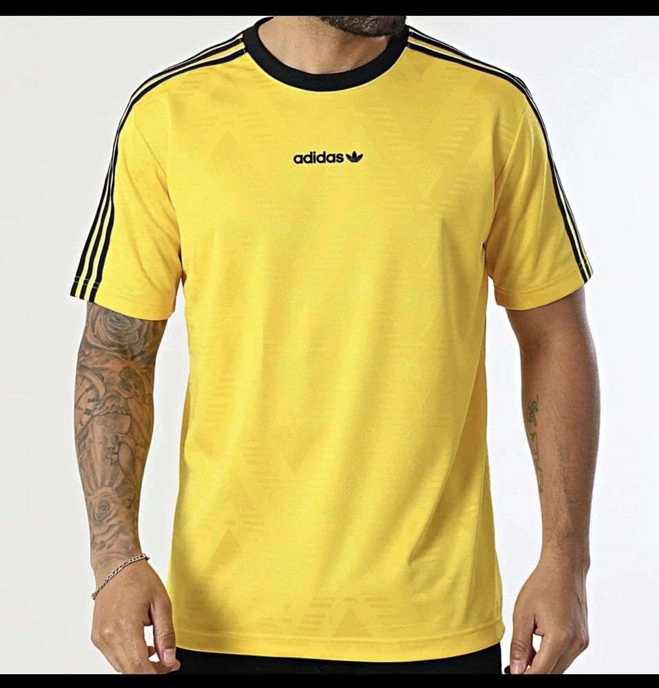 RARE! NEW MEN’S ADIDAS ORIGINALS TREFOIL JACQUARD SHIRT ~SIZE Small KE3336