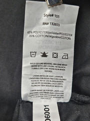 WonderWink Scrub Shirt Men’s X Large Black Utility Pockets Medical Uniform