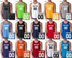 CUSTOM Tank Top JERSEY Personalized ANY COLOR Name Number Team Basketball S-3XL