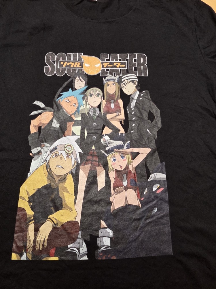 Soul Eater Anime Graphic T Shirt Mens Large Black Manga Tee Ships Free