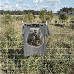 Otter Family Shirt Vintage Forest Wildlife Nature Pine Adventure Unisex Tee