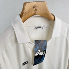 90’s Vintage ASICS Mens 2XL Volleyball Long Sleeve Collar V-Neck New Deadstock