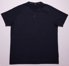 PUBLIC REC Men’s Short Sleeve Henley Shirt Cotton Lyocell Black XL