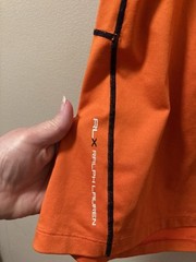 Ralph Lauren RLX Offshore Sailing Team T-Shirt Orange Graphics Sz Small