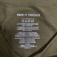 Pair of Thieves Mens XL Olive Green Short Sleeve Crewneck T Shirt Cotton Blend