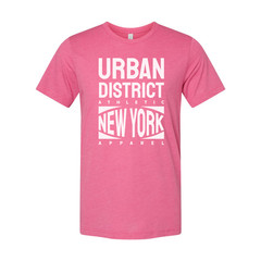 Urban District Athletic New York Apparel Unisex Short Sleeve Cotton T Shirt Grap