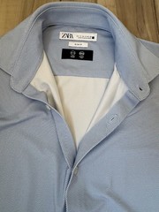 Zara Men’s Classic Button-Down Shirt X , slim fit, wrinkle free, non iron
