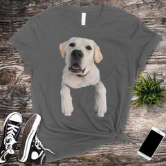 Custom Photo Dog Comfort Tee Personalized Pet Picture Shirt Gift