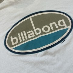 Rare 90s Surf Billabong White T Shirt Size Large USA Made