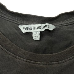 Elizabeth and James The Beatles Rubber Soul Graphic T-Shirt Black Size XS Cotton