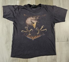 Vintage 3D Emblem Harley Davidson Eagle Shirt Short Sleeve T Shirt Sz S/XS