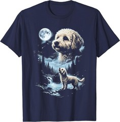 Maltipoo Howling to the Moon T-Shirt