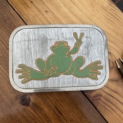 Vtg Peace Frog Buckle Rare Rebel Revolutions Belt Y2K Panama City Beach 90s