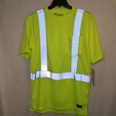 New With Tags Hi Visibility Short Sleeve Tee Size Large