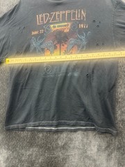 Led Zeppelin In Concert 22 June 1977 California T Shirt Mens Large Gray Graphic