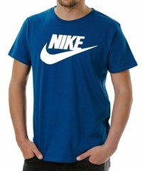 Nike Men’s Athletic Wear Short Sleeve Logo Swoosh Printed Gym Active T-Shirt