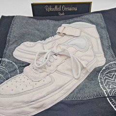 Vintage Raw Blue Mens 2XL Black White Grey Lace Up Buckle Sneaker Tank Top Shirt